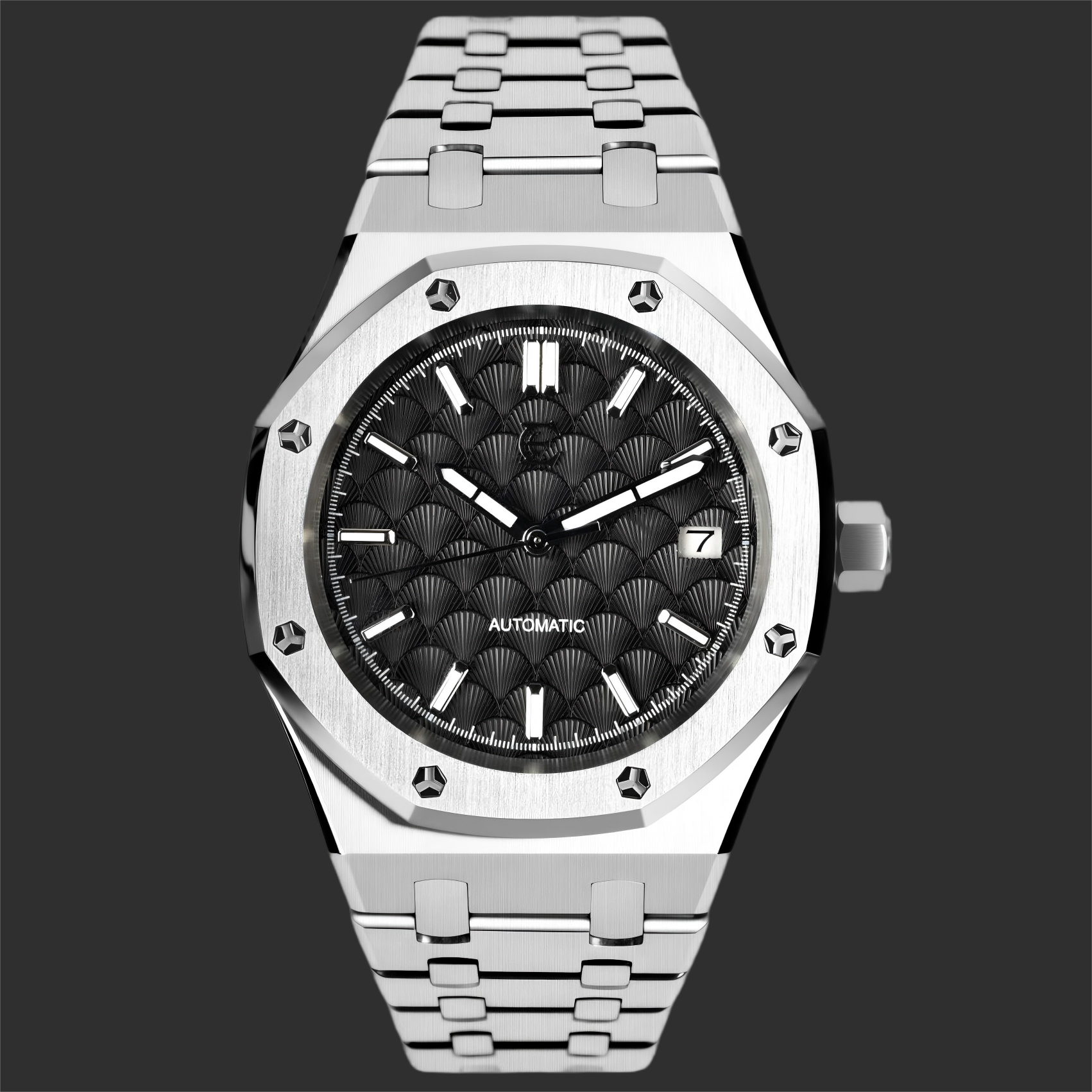 S8031S-G Guilloche Dial 316L 9015 Movement 5ATM Mechanical Watch