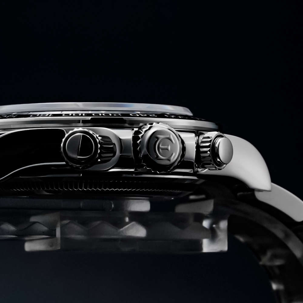 S1117G Three-eye Mechanical Watch 316L SL4802 Movement 5ATM Automatic Watch Skeleton Fashion Luminous Watch