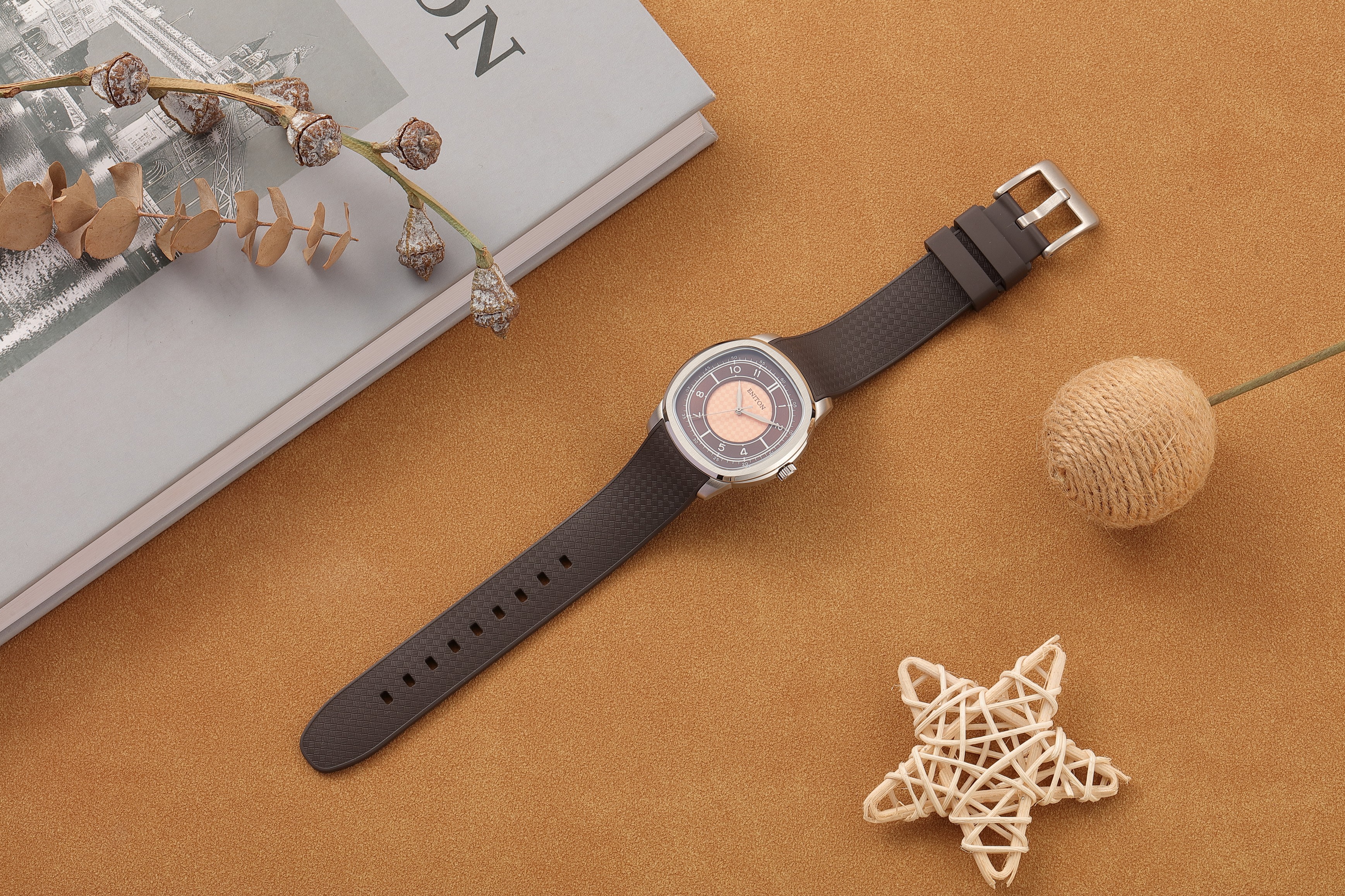 S6004R FKM Rubber Band 316L VJ21 Movement 5ATM Quartz Watch