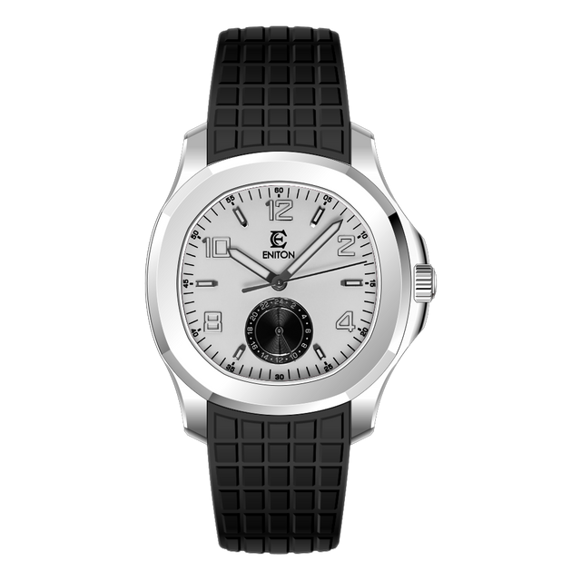 S1126-R1 Quartz Watch FKM Fluororubber Band Stainless Steel 316L VH61 Movement 5ATM Slim Sport Men Watch