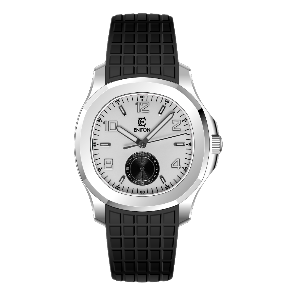 S1126-R1 Quartz Watch FKM Fluororubber Band Stainless Steel 316L VH61 Movement 5ATM Slim Sport Men Watch
