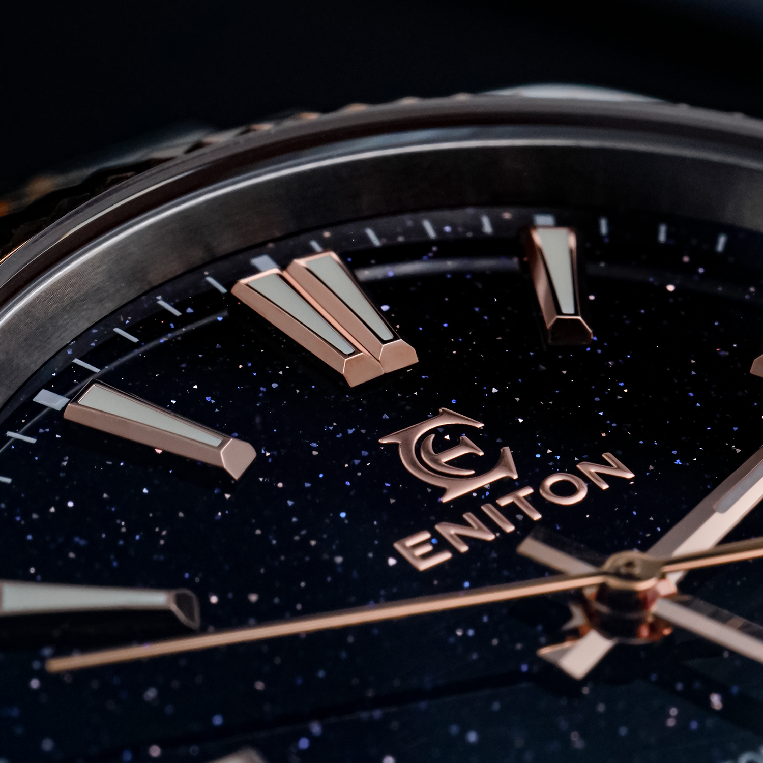 S1112G Aventurine Dial Mechanical Watches Two Tone 316L NH35 Movement 5ATM Luxurious Unique Business Men Watch