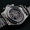 S1117G Three-eye Mechanical Watch 316L SL4802 Movement 5ATM Automatic Watch Skeleton Fashion Luminous Watch
