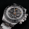 S1117G Three-eye Mechanical Watch 316L SL4802 Movement 5ATM Automatic Watch Skeleton Fashion Luminous Watch