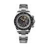 S1117G Three-eye Mechanical Watch 316L SL4802 Movement 5ATM Automatic Watch Skeleton Fashion Luminous Watch