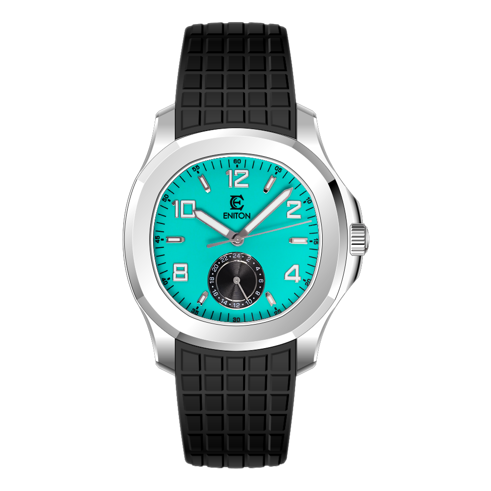 S1126-R1 Quartz Watch FKM Fluororubber Band Stainless Steel 316L VH61 Movement 5ATM Slim Sport Men Watch
