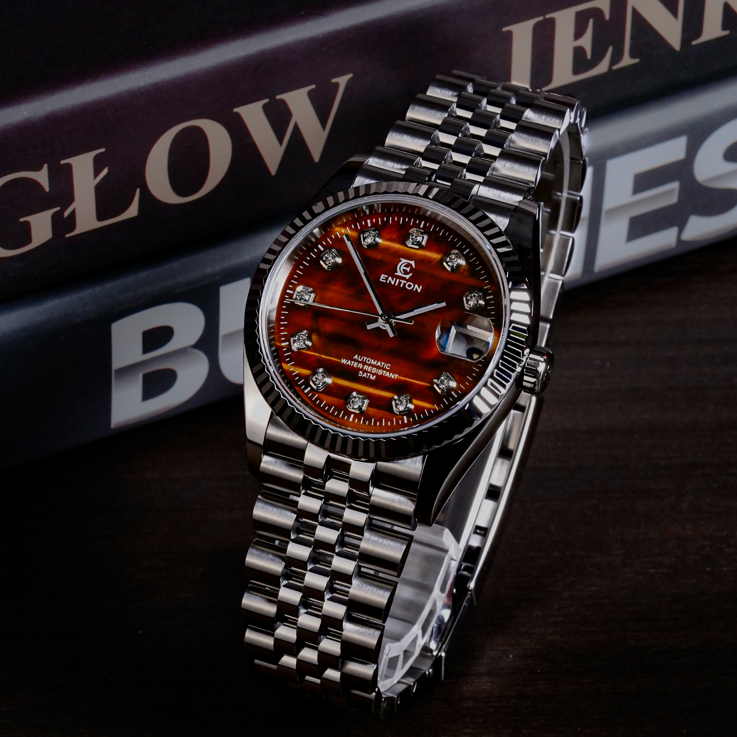 S1112M Precious Stone Dial 316L NH35 Movement 5ATM Luxurious Mechanical Watch