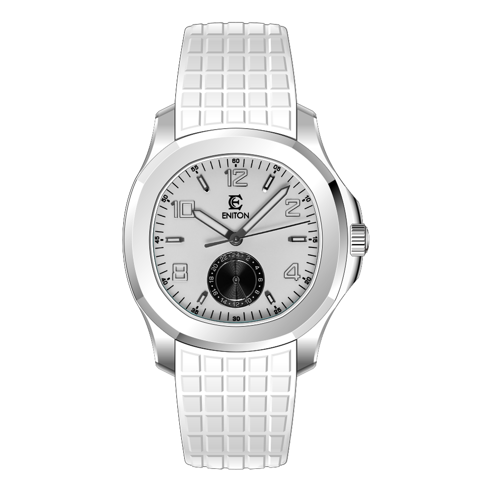 S1126-R1 Quartz Watch FKM Fluororubber Band Stainless Steel 316L VH61 Movement 5ATM Slim Sport Men Watch