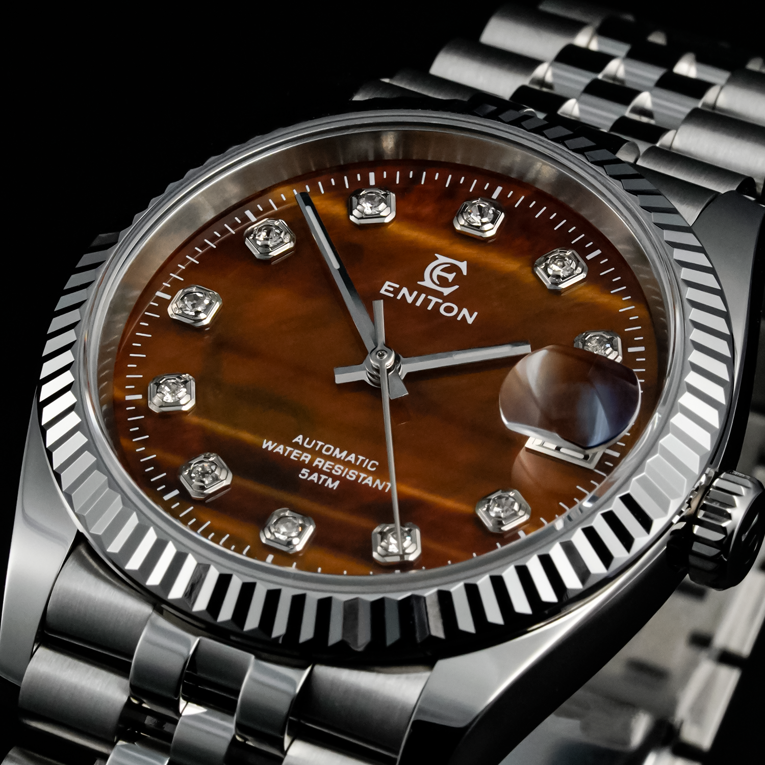 S1112M Precious Stone Dial 316L NH35 Movement 5ATM Luxurious Mechanical Watch