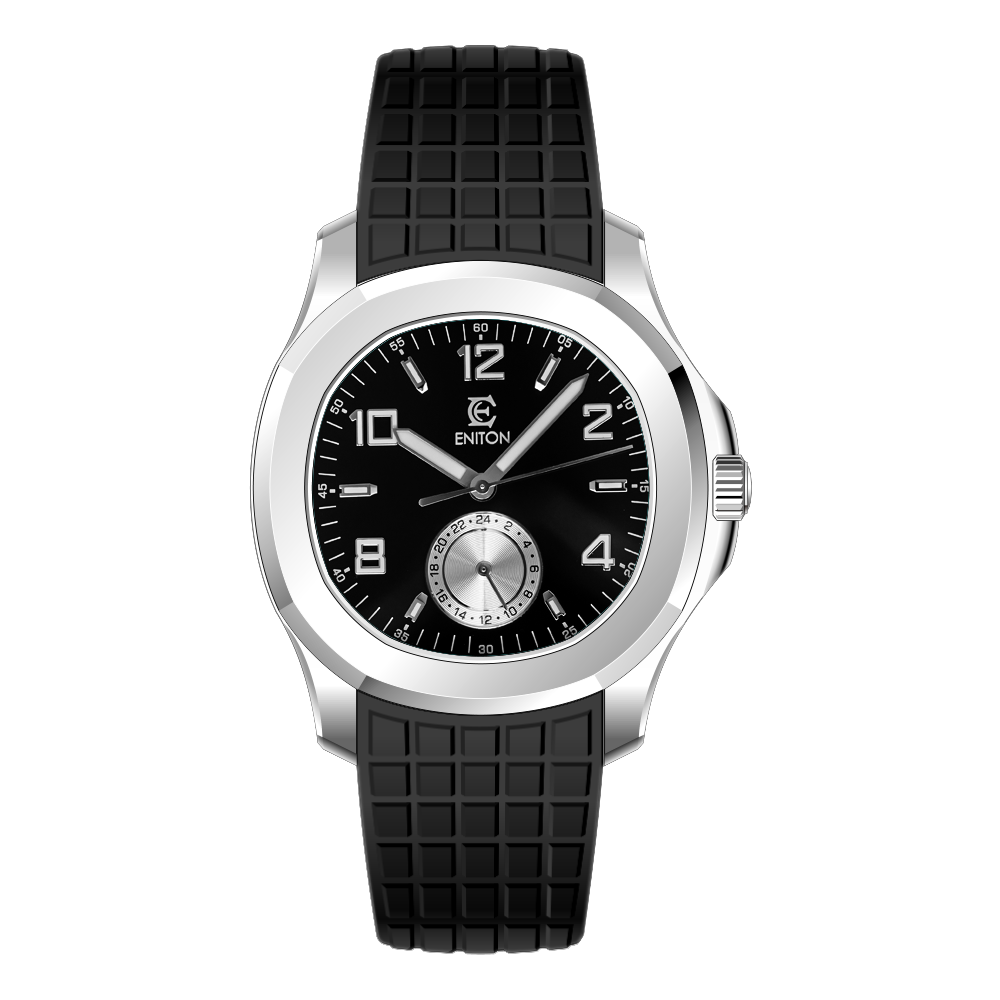 S1126-R1 Quartz Watch FKM Fluororubber Band Stainless Steel 316L VH61 Movement 5ATM Slim Sport Men Watch